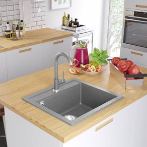 Granite Kitchen Sink Single Basin Grey