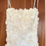 Tadashi Shoji Designer Wedding Bridal Dress White 3D Floral Gown XS Image 2