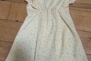 girls floral dress yellow