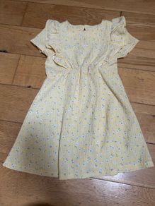 girls floral dress yellow