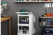 BRAND NEW 3 tier kitchen storage rack cart bathroom shelves, movable toilet storage rack