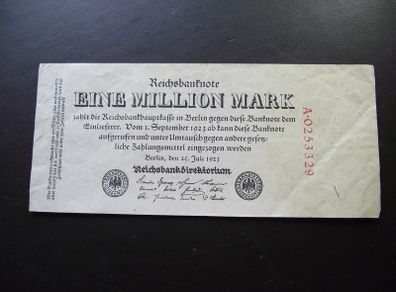 Germany. Reichsbanknote. 1 Million Mark (25.7.1923) Nice Condition!