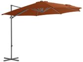 Cantilever Umbrella with Steel Pole Terracotta 300 cm