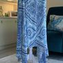 Ladies Blue & White Spaghetti Strap Long Summer / Beach Dress.  Size UK 20-22/ EU 48-50 Image 9