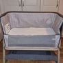 Tutti Bambini CoZee Bedside Crib Oak/Charcoal Image 2