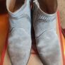 Grey suede leather ankle  boots size 5 Image 4