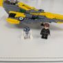 100% LEGO Star Wars Anakin's Jedi Starfighter 75214 Complete With Minifigs Image 2