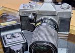 Praktica Super TL 1000 Camera + PrinzFlex 80-200mm MC Macro Lens + Praktica 1600 A Flash (Used)