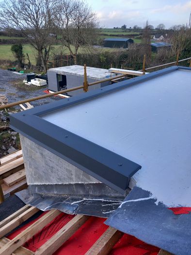Standing seam roof, sale and delivery of roofing materials and gutter systems
