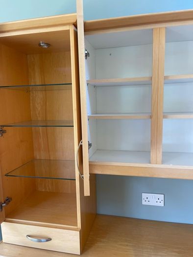 kitchen dresser with lights