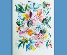 Original Watercolour Floral Painting