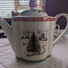 Vintage Villeroy and Boch Country Collection,Festive Memories Christmas coffee pot.