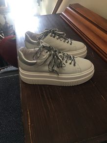 NOKWOL leather trainers, as new, uk7 , made in Italy