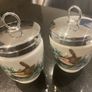 Royal Worcester pair of egg coddlers with birds Image 2