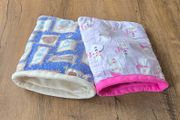 2 Guinea Pig cozy sacks - Snowmen and bears