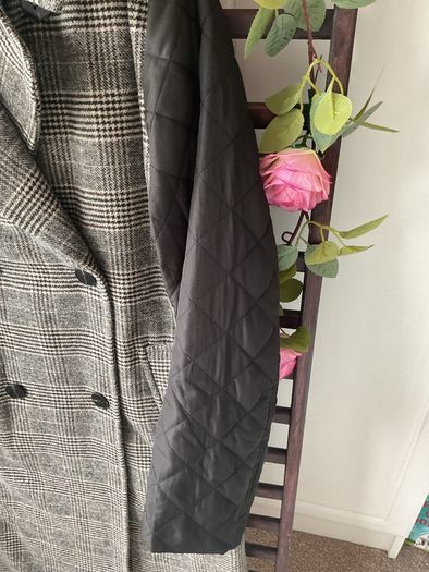 coat byoung herringbone double breast coat (36) oversized 10/12