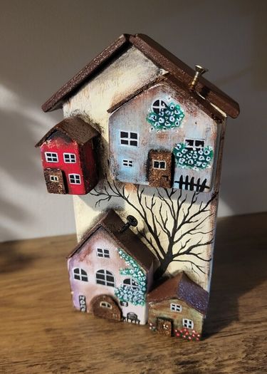 handcrafted wooden houses!