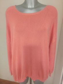 Atmosphere coral zipped at the back jumper size UK20 EU48 Postage included