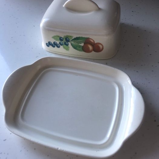 Vintage melamine butter dish