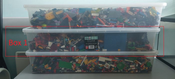 Assorted Lego pieces (box 1 - 15.6kg)