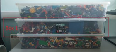 Assorted Lego pieces (box 1 - 15.6kg)