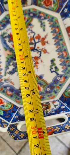 Japanese Antique Octagonal Dish, Amari Fukagawa, Stamped, Excellent Condition .