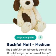 Jellycat Bashful Mutt Medium RARE