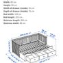 ikea daybed Hemnes with two mattresses Image 3
