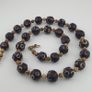 Antique Venetian Style Thousand Eyes Glass & Bone Beads Necklace Image 3