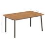 5 Piece Garden Dining Set Poly Rattan Brown Image 9