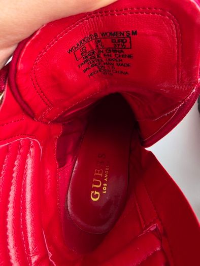 Guess Red Suede Boots
