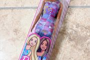 Barbie Doll 2022 Latina Purple Logo Print Dress HGM57 (Asst GBK92) Mattel New