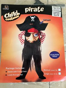 Child's Halloween Fancy Dress Pirate Costume. Age 10-12 years.