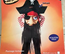 Child's Halloween Fancy Dress Pirate Costume. Age 10-12 years.
