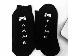 Funny socks Gamer socks Game Time Funny Gamer Socks Great Gift Present Idea