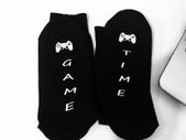 Game Time Funny Gamer Socks Great Gift Present Idea