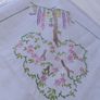 vintage hand embroidered tablecloth Image 4