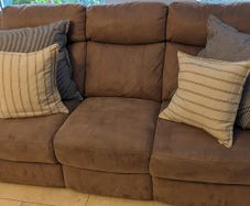 Suede leather Three seater Sofa.