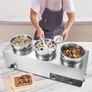 220v Commercial Soup Warmer Soup Station with 3x7Litre  Pot Soup Kettle Warmer Image 2