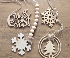 Wooden Christmas decorations