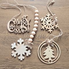 Wooden Christmas decorations