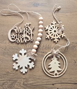 Wooden Christmas decorations