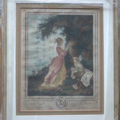 Jean-Honore Fragonard's Engraving Le Chiffre d'Amour