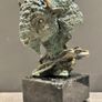 Monarch Of The Plains - Patinated Bronze, Marble, Signed Image 2