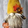 Handmade Gnomes. Autumn decoration. Key rings pumpkin or  Gnome. Image 3