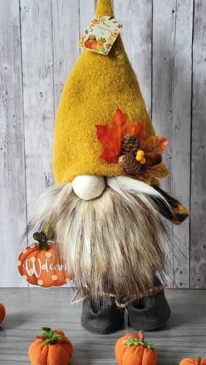 Handmade Gnomes. Autumn decoration. Key rings pumpkin or  Gnome.