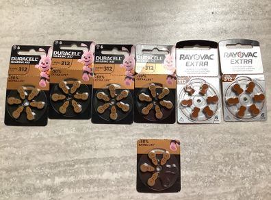 Hearing Aids Batteries Duracell (code 312)