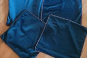 Soft Velour Emerald Green Cushion Covers x4