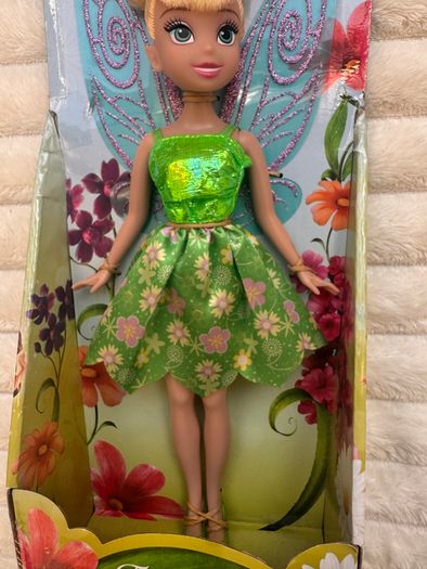 Disney Fairies Jakks Pacific Tinker Bell Fashion Doll approx. 23cm. Damaged Box and wing - a bit Please see photos