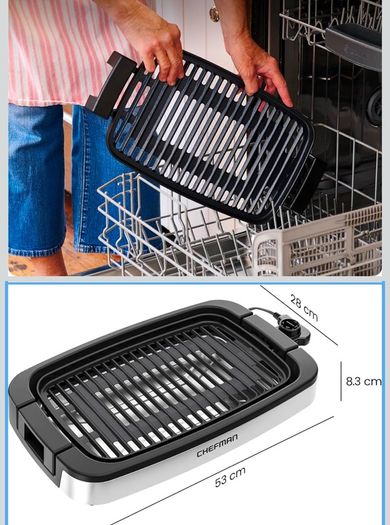 Indoor electric grill chefman